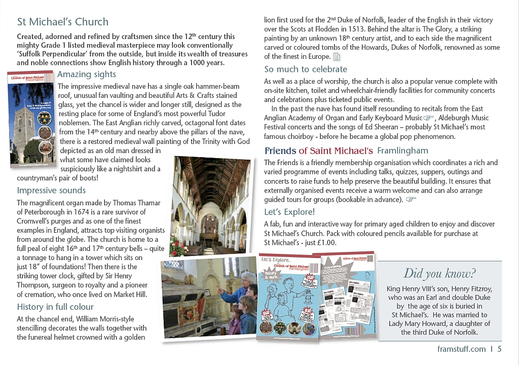 About St Michael's Church Framlingham from Xtrahead Welcome to Framlingham Guide