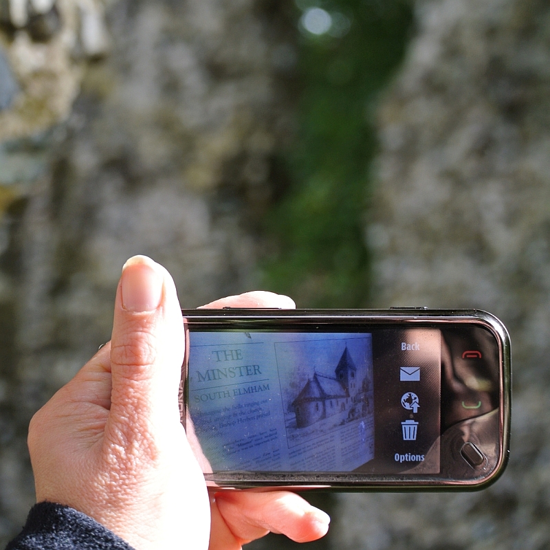 hand holding a mobile phone